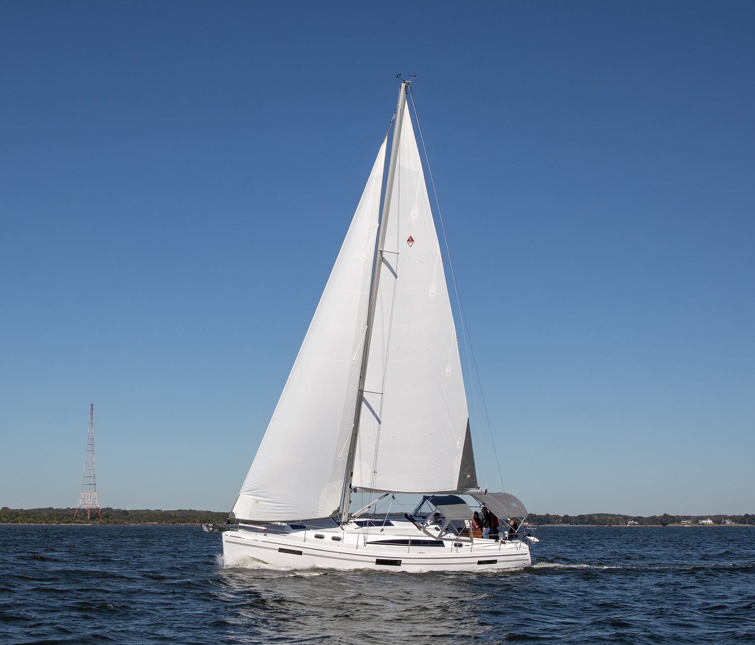 Catalina Yachts cruising on open water